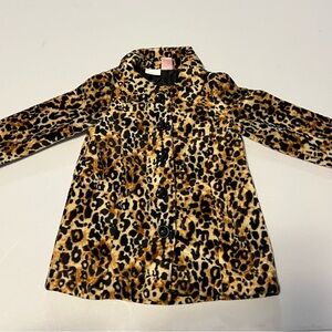 Amy Coe Leopard Print Kids Coat